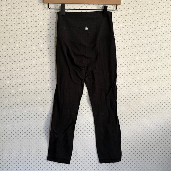 Lululemon Align Leggings 2 25" Lattice Work Embossed Black - Picture 4 of 7
